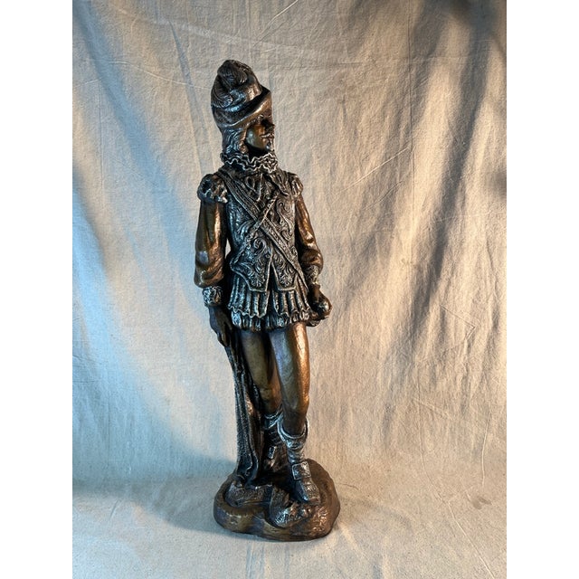 Mid 20th Century MidCentury Plaster of Paris Sculpture of Spanish