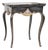 Judson Rothschild “Wheels of Fortune” Black, Gilt and Glass End Table, 2006 For Sale