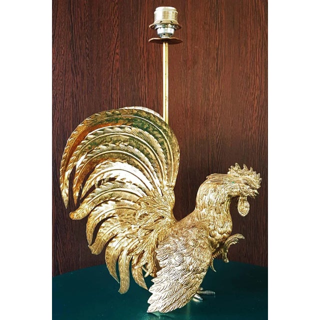 Brass Rooster Table Lamps, 1960s, Set of 2 For Sale - Image 16 of 18
