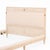 A handsome French Directoire style bed with subtle neoclassical carved details. New fabric throughout. Interior- Wd:...