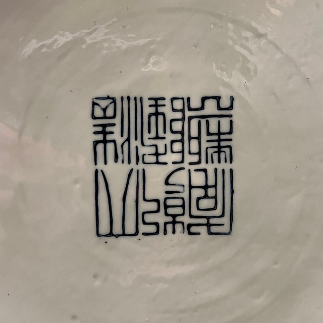 Chinese Pair Very Large Chinese Qianlong Style Iron Red Glazed Porcelain Floor Vases For Sale - Image 3 of 10