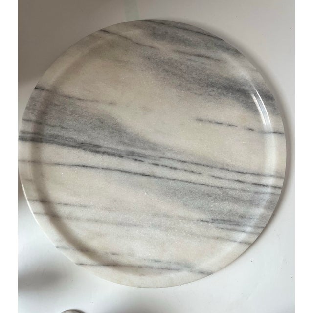 Vintage Gray Marble Sake Liquor Cordial Set Tray and Glasses Set- 8 Pieces For Sale In Indianapolis - Image 6 of 10