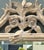 Almond Vintage Faux Bamboo Floral Mirror For Sale - Image 8 of 12