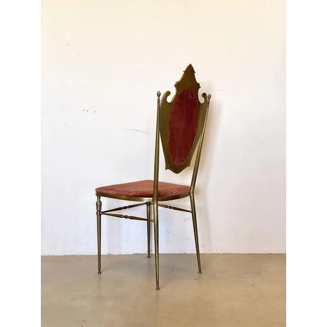 Vintage Brass Chair, 1950s For Sale - Image 6 of 13