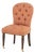 Edward Ferrell Victorian Style Button-Tufted Red Fabric Upholstered Slipper Chair For Sale