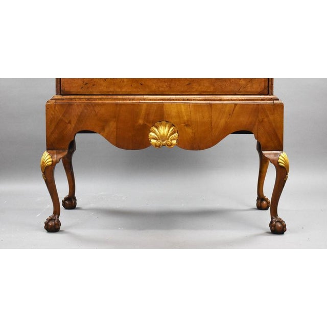 Wood George III Burr Walnut Chest on Stand, 1800 For Sale - Image 7 of 13