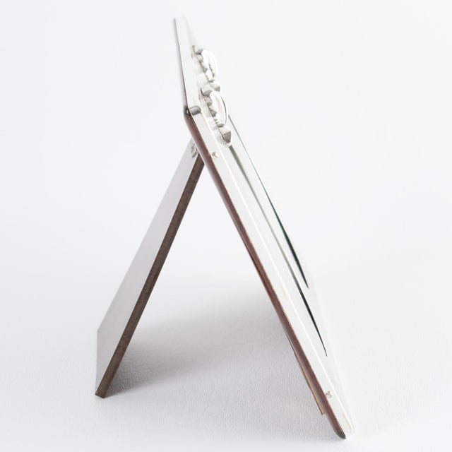Christian Dior Sterling Silver Two Views Picture Frame with Bow Motif For Sale In Atlanta - Image 6 of 12
