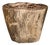 Andrianna Shamaris Ancient Petrified Wood Side Table For Sale