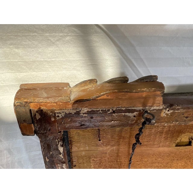 Wood Antique British Neoclassical William Kent Mirror. For Sale - Image 7 of 13