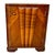 Art Deco Nightstands in Walnut Root Veneer with Conical Columns, 1930s, Set of 2 For Sale - Image 10 of 14