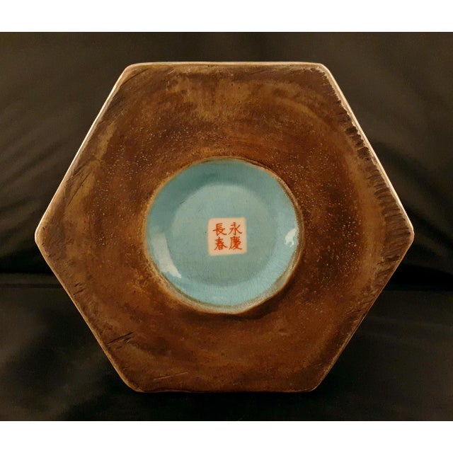 Ceramic Chinese Porcelain Da Ya Zhai Hexagonal Bitong For Sale - Image 7 of 8
