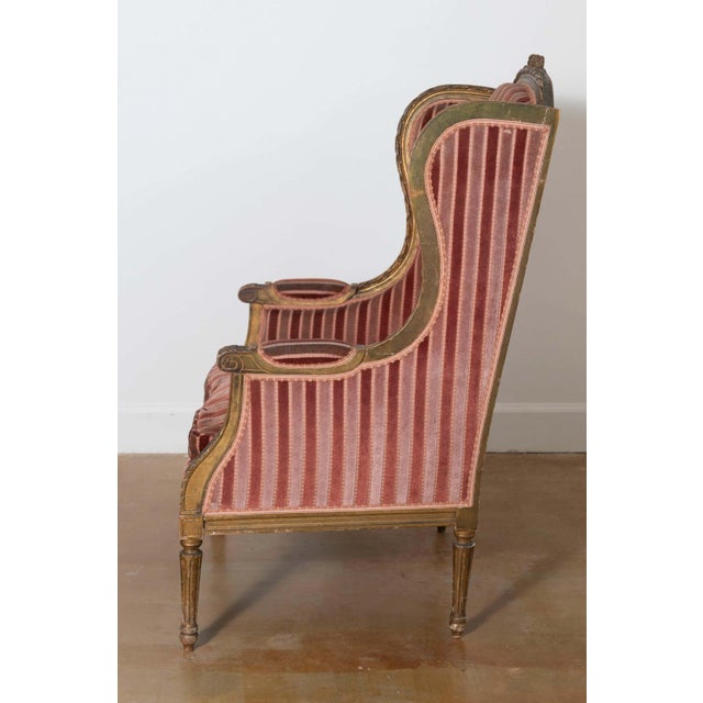 19th Century Pair of 19th Century French Bergeres For Sale - Image 5 of 7