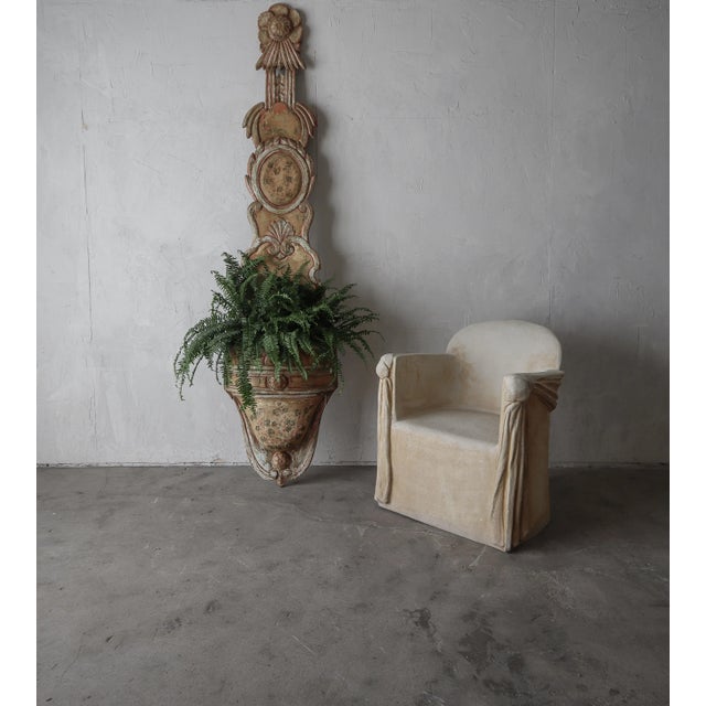 8ft Tall Pair of Antique European Wood Jardiniere Planters For Sale - Image 4 of 12