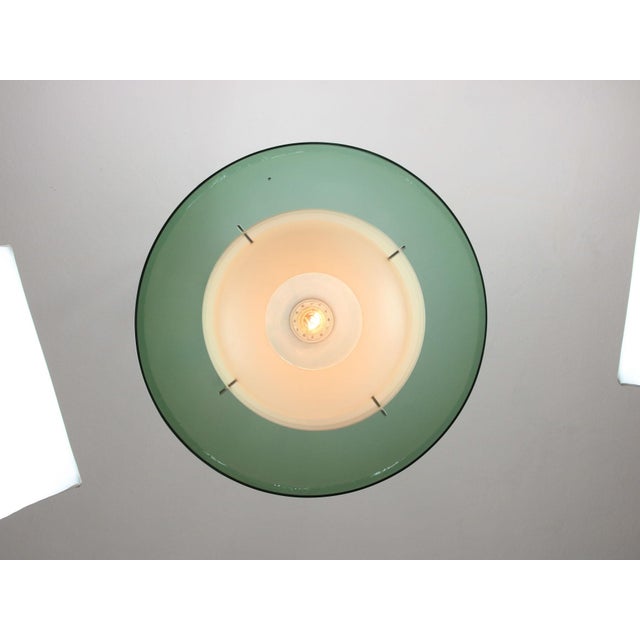Italian Space Age Green Pendant Lamp in Acrylic Glass For Sale - Image 10 of 18