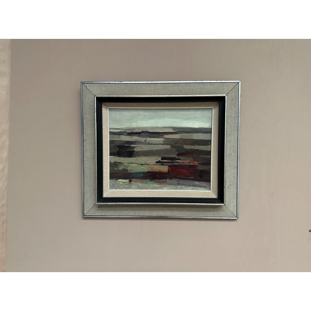 Evert Färhm, Field Patches, 1968, Oil on Panel, Framed For Sale - Image 6 of 18