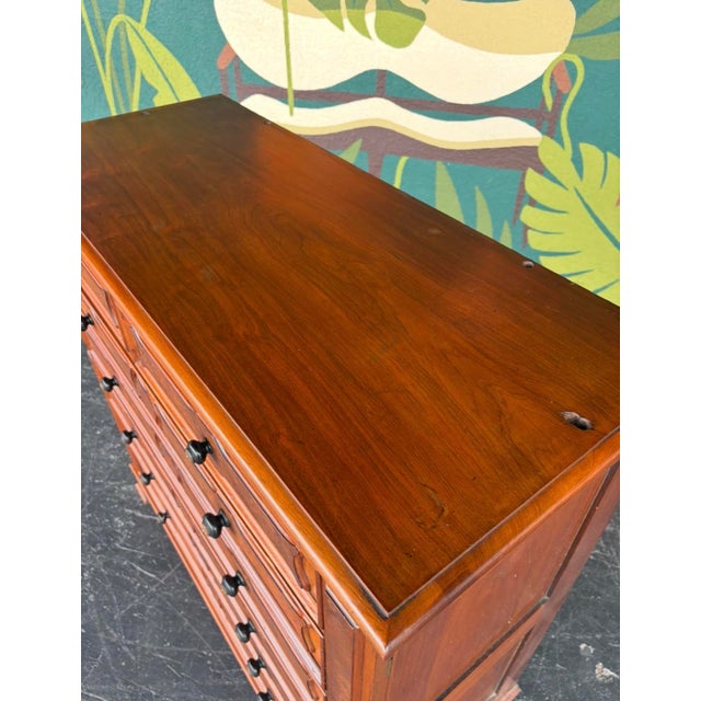 Brown Antique Lockside Chest For Sale - Image 8 of 16
