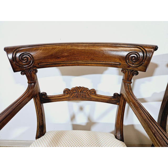 Biedermeier Study Armchairs, 19th Century, Set of 2 For Sale - Image 9 of 18
