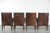 Dining Armchairs in Cowhide Leather, Set of 4 For Sale - Image 4 of 18