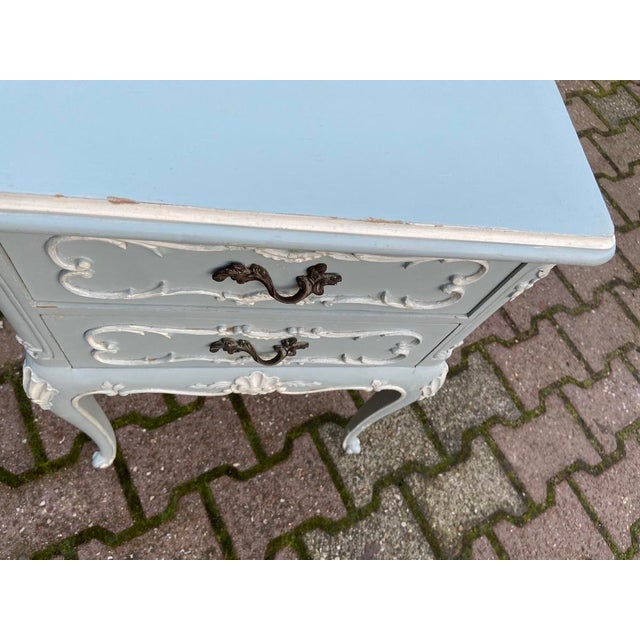 1900s French Louis XVI Mint Beech Nightstands Pair For Sale - Image 4 of 9