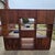 Brown 1960s 3-Bay Walnut & Cane Wall Unit Room Divider Bookshelves W/ Drop Down Bar or Desk, Manner of Jack Cartwright for Founders For Sale - Image 8 of 10