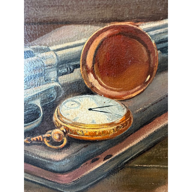 James Hall Southwestern Still Life Painting New Mexico 1971 Trompe l'Oil For Sale - Image 12 of 12