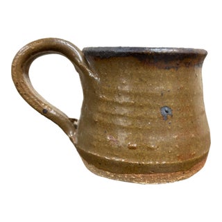 Vintage 1979 Handmade Studio Art Pottery Coffee Mug Tea Cup For Sale