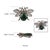 Exquisite 15.35 Carat Emerald, Citrine and Diamond Beetle Brooch Pendant For Sale - Image 12 of 14