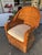 1990s Bielecky Brothers Natural Rattan Jumbo Braid Barrel Chair For Sale - Image 5 of 10