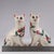 Antique Sponge Ware Pottery Mantel Cats in the style of Wemyss, 1890s, Set of 2 For Sale - Image 12 of 13