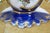 Pair Antique Old Paris Hand Painted Cobalt Blue Gilt Gold Floral Porcelain Vases For Sale - Image 17 of 18