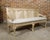 English 19th Century Oak Bench with Carved Back, Downswept Arms and Cushion For Sale In Atlanta - Image 6 of 12