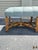 1960s Louis XV Style Gilded Bench French Rococo Upholstered Ottoman, Entryway Vanity Seating For Sale - Image 4 of 6
