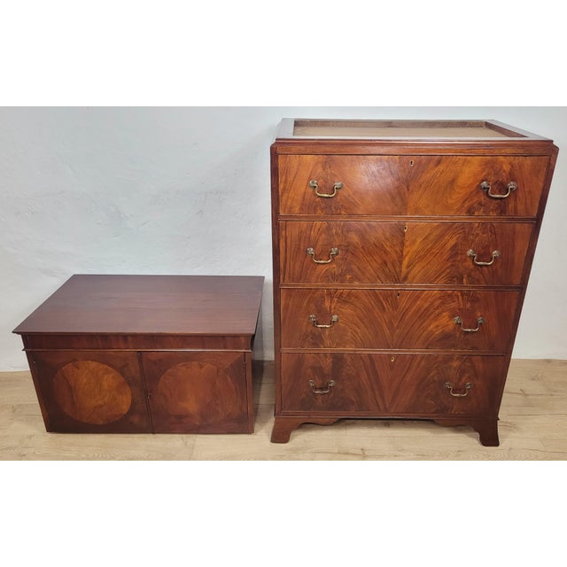 English Edwardian Mahogany Tallboy, 1910s For Sale - Image 14 of 18