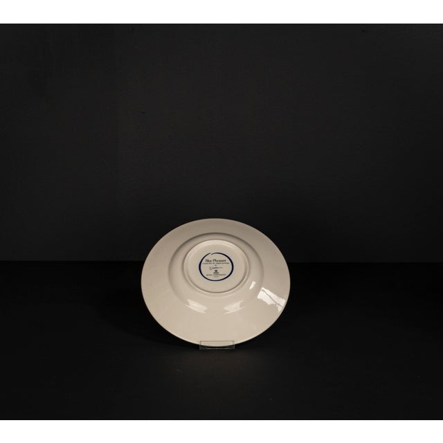 Mid-Century Modern Large Blue Faience Pheasant Plate by Christian Joachim for Royal Copenhagen, 2010s For Sale - Image 3 of 7