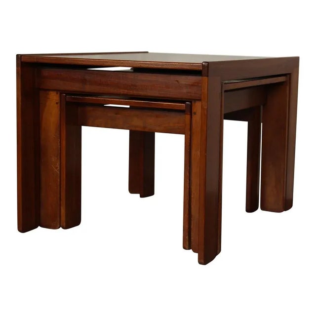 Mid-Century Modern Model 777 Nesting Tables by Afra & Tobia Scarpa for Cassina, 1965, Set of 3 For Sale - Image 11 of 18