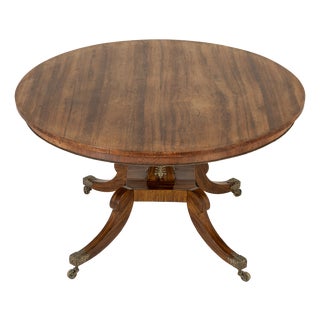 19th Century English Regency Rosewood Centre Table For Sale