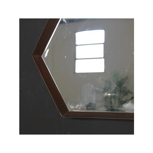Hexagon-Shaped Wall Mirror, 1950s For Sale - Image 6 of 9