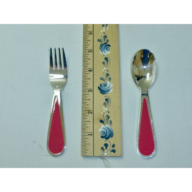 Lenox Kate Spade New York Pippin Park by Lenox Silver Plate Baby Girl Feeding Set - 3 Pieces For Sale - Image 4 of 11