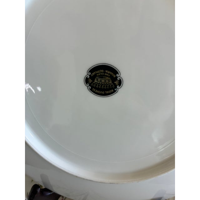 Vintage Royal Duchess Mountain Bell Pink Floral Dinner Plates, Set of 2 For Sale - Image 12 of 12