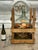 More information coming soon… This painted demi john bottle is quite a find, as the vessel is still nestled in its...