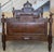 Early 20th Century French Louis XVI Style Walnut Carved Bed Frame, Baroque, Full/ Queen Size For Sale - Image 16 of 18