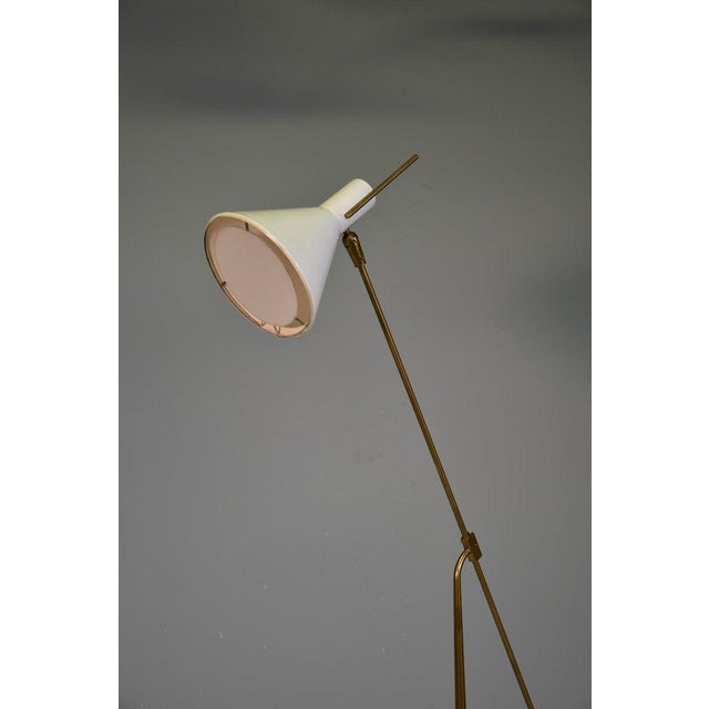 1950s Vintage Brass Floor Lamp from Stilnovo, Italy, 1950 For Sale - Image 5 of 12
