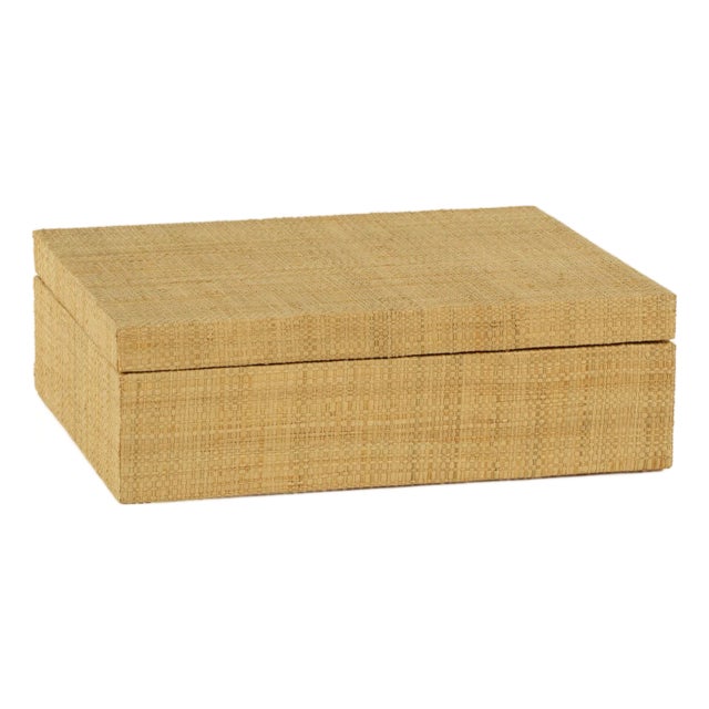 Bungalow Large Grasscloth Box For Sale