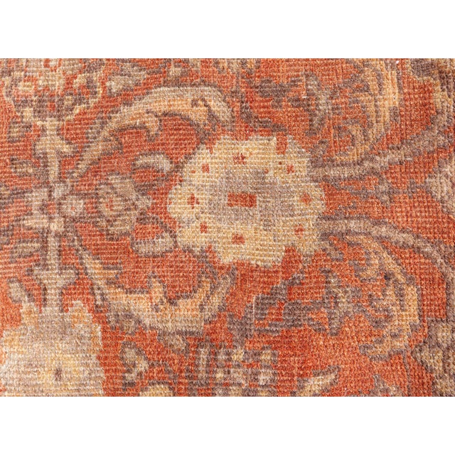 A masterful example of Persian craftsmanship, this antique Sultanabad rug from the turn of the 20th century exudes...