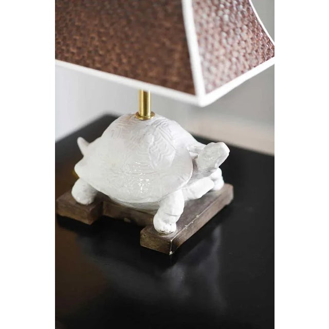 Ceramic Turtle Table Lamp by Zaccagnini, 1970s For Sale - Image 5 of 7