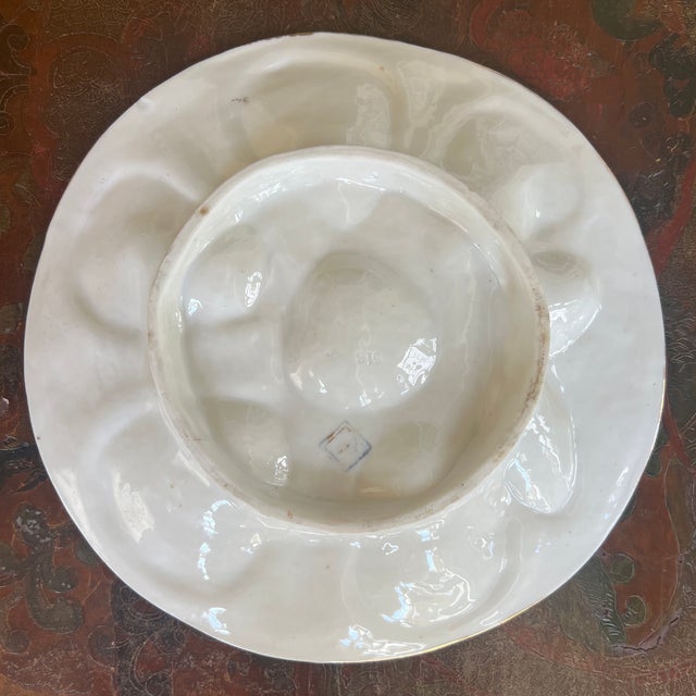 Late 19th Century Antique German Carl Tielsch Porcelain Oyster Plate For Sale - Image 5 of 5