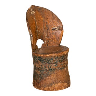 Antique Norwegian Small Kubbestol, Child's Chair For Sale