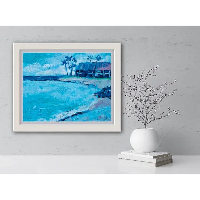 Contemporary Maui Seascape Modern Impressionist Oil Painting For Sale - Image 3 of 8