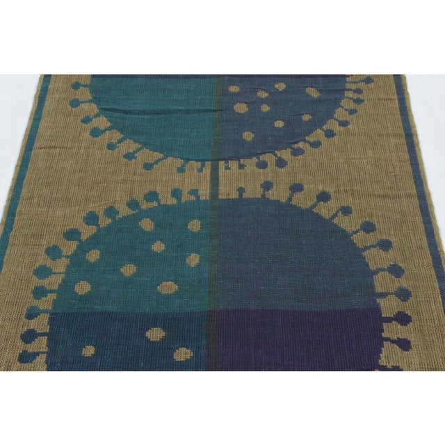 This 3x6 vintage Finnish tapestry is a rare and sophisticated acquisition from Rug & Kilim’s curation of mid-century...
