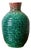 Speckled Turquoise Green Glazed Ceramic Vase from Accolay, 1950s For Sale